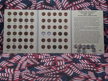1999 - 2008 Lincoln Memorial Cents & 2009 Bicentennial Cents In Littleton Folder - 66 Coins Total