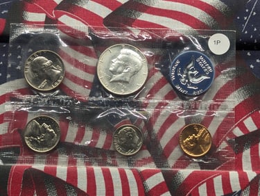 1965 SMS Flat Pack with 40% Silver Kennedy Half Dollar, No Envelope
