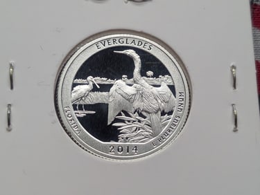 2014-S 90% Silver Proof America the Beautiful Quarter, Florida (FL)