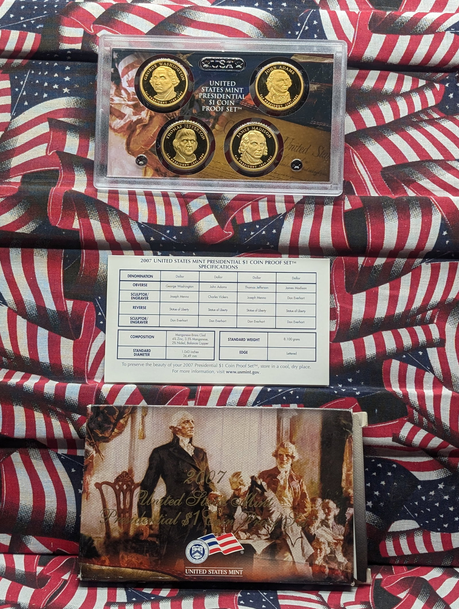 2007-S Presidential Dollar Proof Set. OGP: 2007-S Presidential Dollar Proof Set. OGP
