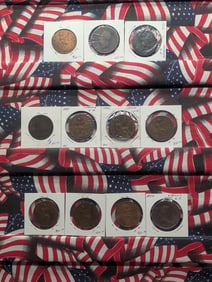 11 - British Large Pennies. Some Scarce.