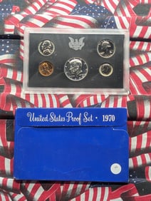 1970-S US Mint Proof Set. OGP. KEY DATE 40% Silver Kennedy 50c