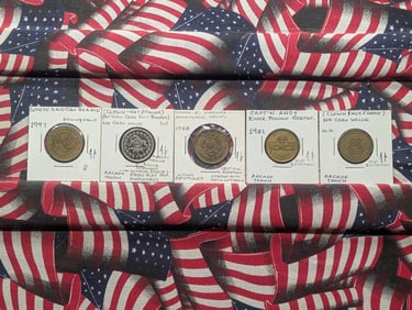 5 Vintage Arcade/Hotel Tokens