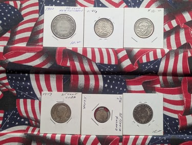 6 - Silver Foreign Coins.