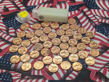 Roll of 1962-D Lincoln Memorial Cents BU