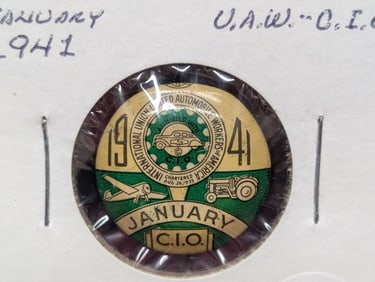 1941 Teamsters Helpers Union Pin. Tough WWII Era