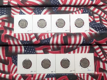 8 - George V Canada 5 Cents. Some High Grade.