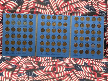 Lincoln Wheat/Memorial Pennies (Book No. 2 - 1941 - 1976) - 89 Pennies!