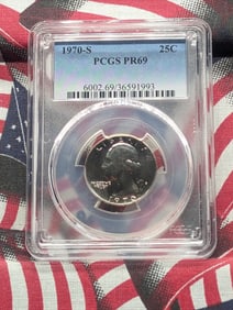 1970-S Washington Quarter PCGS PR 69 By PCGS