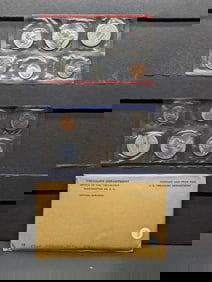 1960 P & D UNC Mint Set, Contains Six 90% Silver Coins