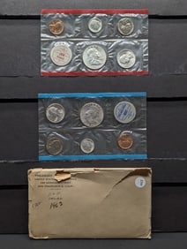 1962 P & D UNC Mint Set, Contains Six 90% Silver Coins