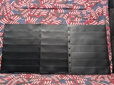 (3) New 8 1/2 x 11 Stock sheets For Stamps