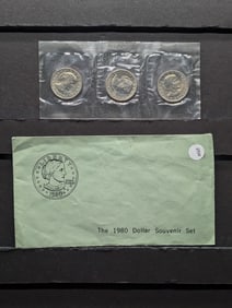 1980 P,D, & S Susan B. Anthony Souvenir Set