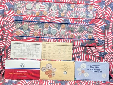 1987-P&D, 1990-P&D & 1998-P&D Uncirculated Sets w/Original Packaging & C.O.A.'s! - (30 Coins)