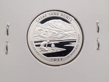2014-S 90% Silver Proof America the Beautiful Quarter, Colorado (CO)