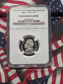 1981-S Type 2 Jefferson Nickel PF 69 Ultra Cameo By NGC