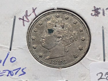 1883 w/o Cents Liberty Nickel - Better Grade! - Full Liberty!