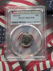 2020-D Roosevelt Dime Advanced Release PCGS MS 67 FB By PCGS