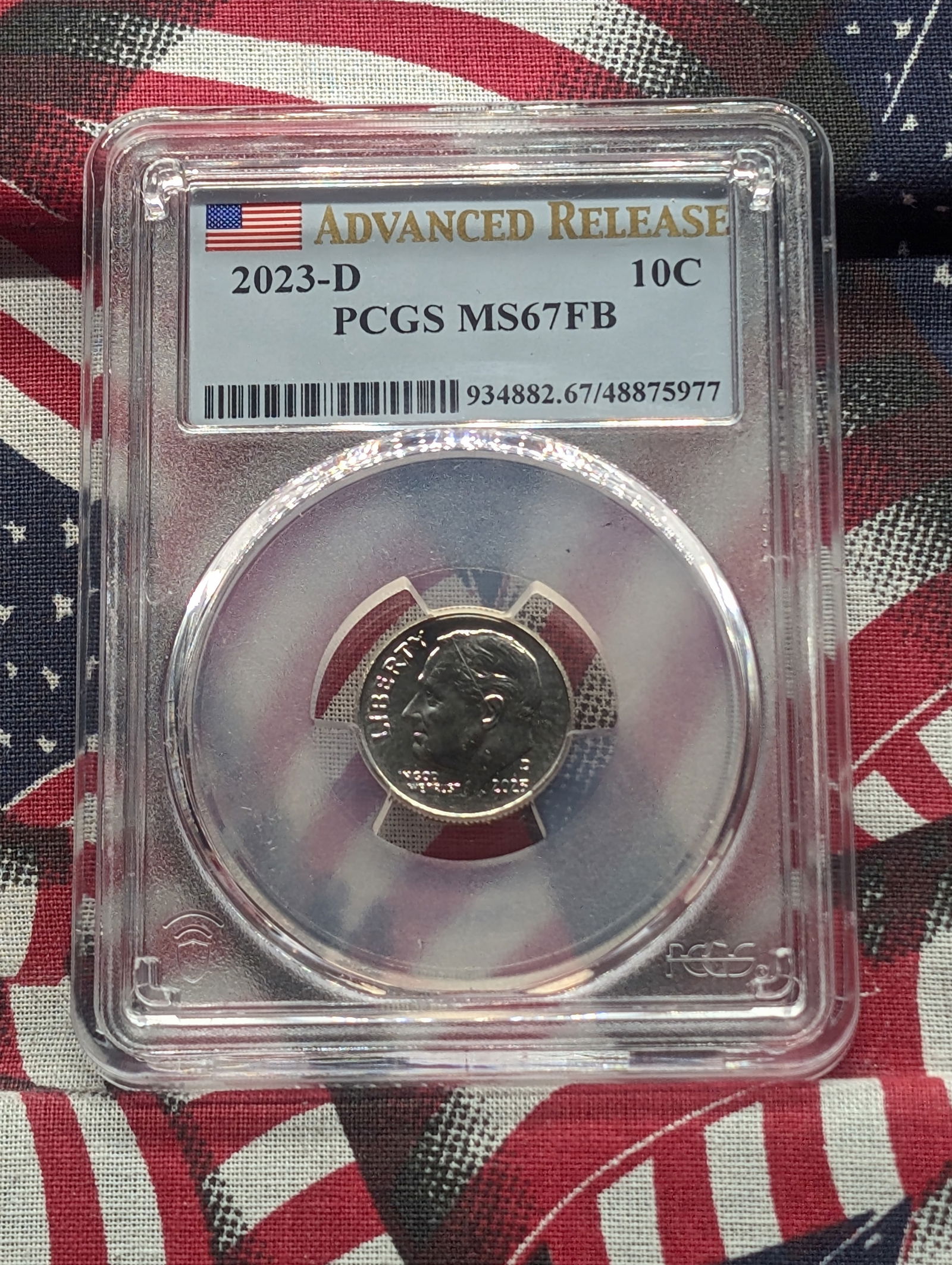 2020-D Roosevelt Dime Advanced Release PCGS MS 67 FB By PCGS (1 of 4)