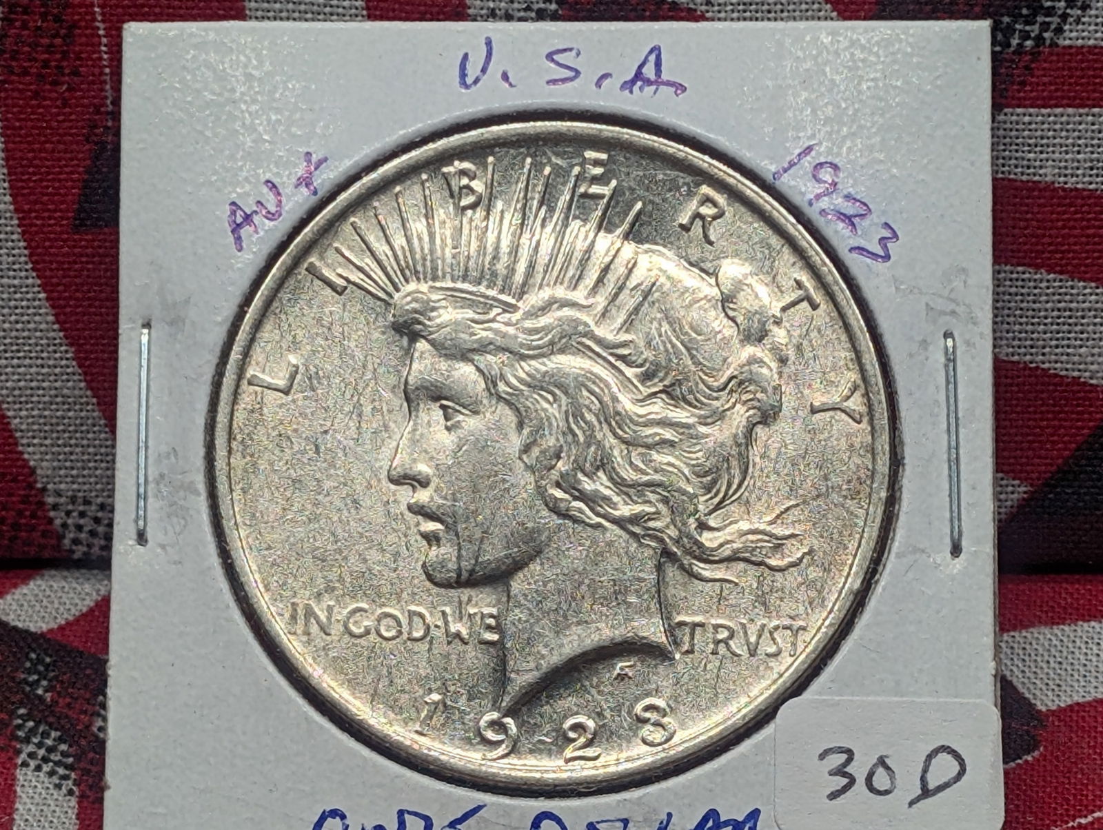 1923 Silver Peace Dollar - Better Grade! (1 of 3)