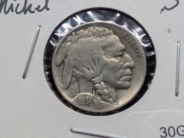 1931-S SEMI KEY Buffalo Nickel