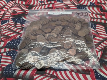 400 Wheat Cents. Average. Circulated.