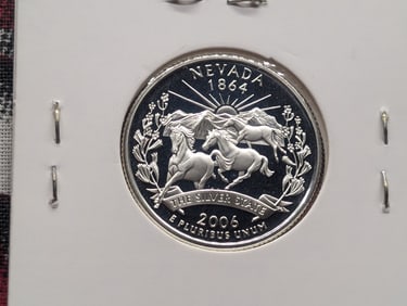 2006-S 90% Silver Proof State Quarter, Nevada (NV)