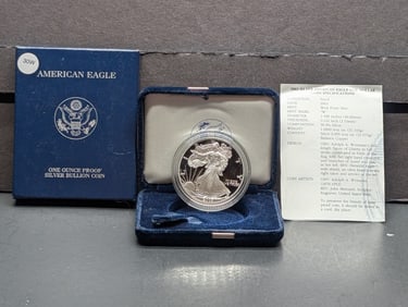 2003-W American Silver Eagle in OGP w/ COA, .999 Fine Silver One Troy Ounce