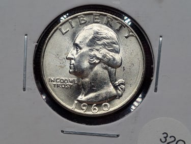 1960-D GEM BU Washington 25c. 90% Silver