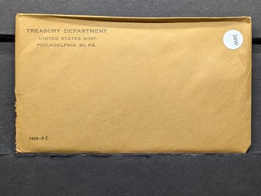 1959 US Proof Set, Unopened, Contains Three 90% Silver Coins