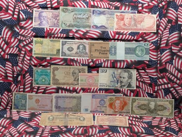 20 Foreign Bank Notes.