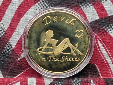 Adult Token, Angel in the Sheets, New, No Gold or Silver, Novelty