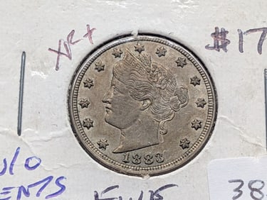 1883 w/o Cents Liberty Nickel - Better Grade! - Full Liberty!