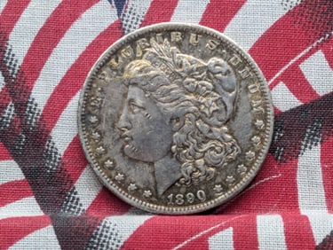 1890-O Morgan Silver Dollar