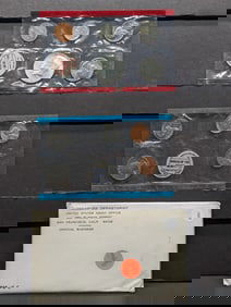 1968 P&D US UNC Set, Contains a 40% Silver Kennedy Half Dollar