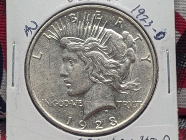1923-D Silver Peace Dollar - Better Grade!