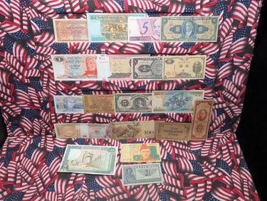 20 Foreign Bank Notes.