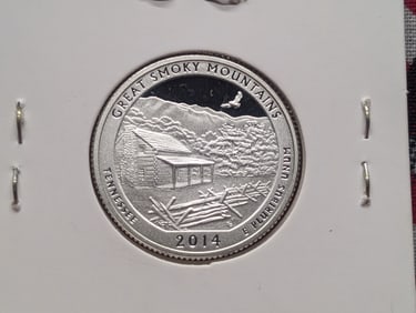 2014-S 90% Silver Proof America the Beautiful Quarter, Tennessee