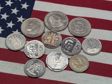 (11) Assorted Foreign Coins - Mixed Dates & Denominations