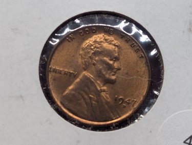 1947-D GEM BU Lincoln Wheat Cent. WWII Era. Tough Grade