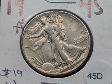 1945 Silver Walking Liberty Half Dollar - Better Grade!