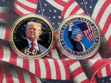 2 Trump Tokens, New, No Gold or Silver, Novelty