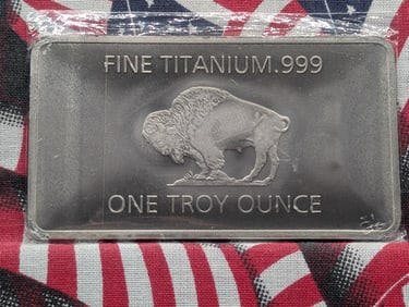 1 Ounce-.999 Pure Titanium-Buffalo Style, BU