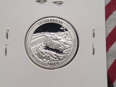 2014-S 90% Silver Proof America the Beautiful Quarter, Virginia (VA)