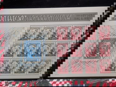 Sleeve of 1997 Washington Stamps All MOGNH