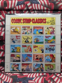 Sleeve of "Comic Strip Classics" Stamps All MOGNH