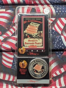 Disney's-MICKEY'S BIRTHDAY PARTY, 1942-Harder to Find, Brand new in Plastic Case, Great gift!