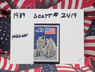 1989 First Man On The Moon $2.40 Stamp, Scott # 2419, MOGNH