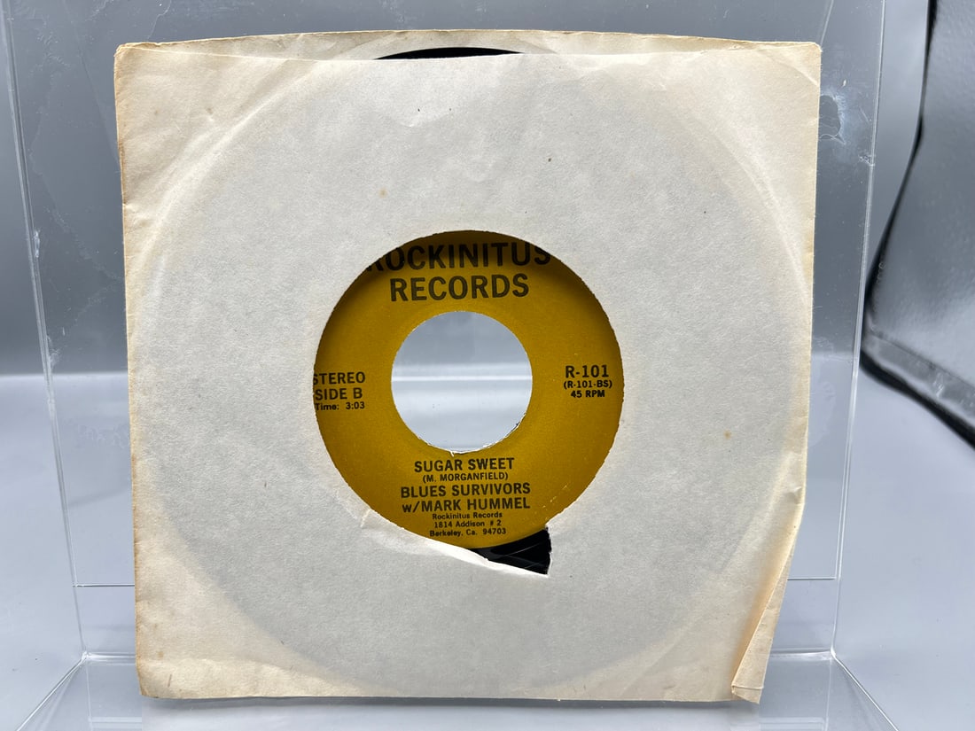 1981 Blues Survivors W/ Mark Hummel Sugar Sweet/Gotta Make A Change 45 RPM Record - R-101 (1 of 4)