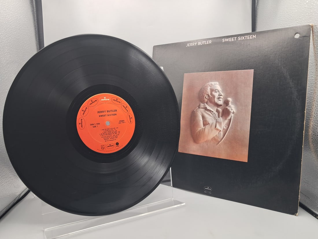 1974 Jerry Butler Sweet Sixteen Vinyl Album - SRM-1-1006: 1974 Jerry Butler Sweet Sixteen Vinyl Album - SRM-1-1006 - Records are untested by auction house for play quality. All items are sold as is.